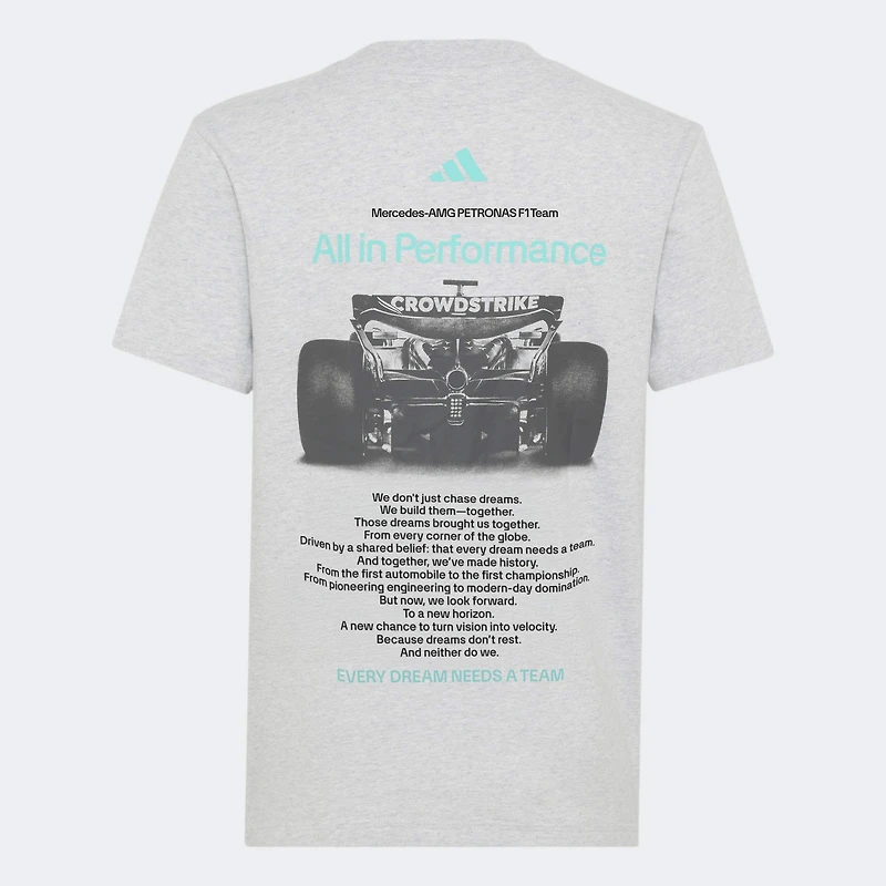 Youth adidas Gray Mercedes-AMG Petronas F1 Team Graphic T-Shirt
