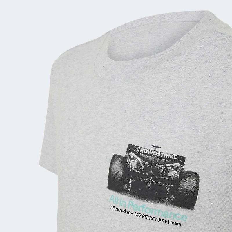 Youth adidas Gray Mercedes-AMG Petronas F1 Team Graphic T-Shirt
