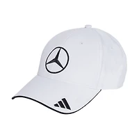 Casquette ajustable adidas blanche Mercedes-AMG Petronas F1 Team Driver Wear pour enfant