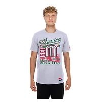 Men's New Era White Mexico Baseball 2026 World Classic Oversized Throwback Distressed T-Shirt