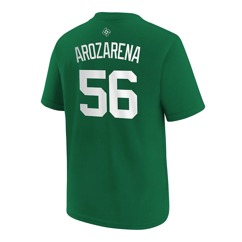 Youth Nike Randy Arozarena Green Mexico Baseball 2026 World Classic Name & Number T-Shirt