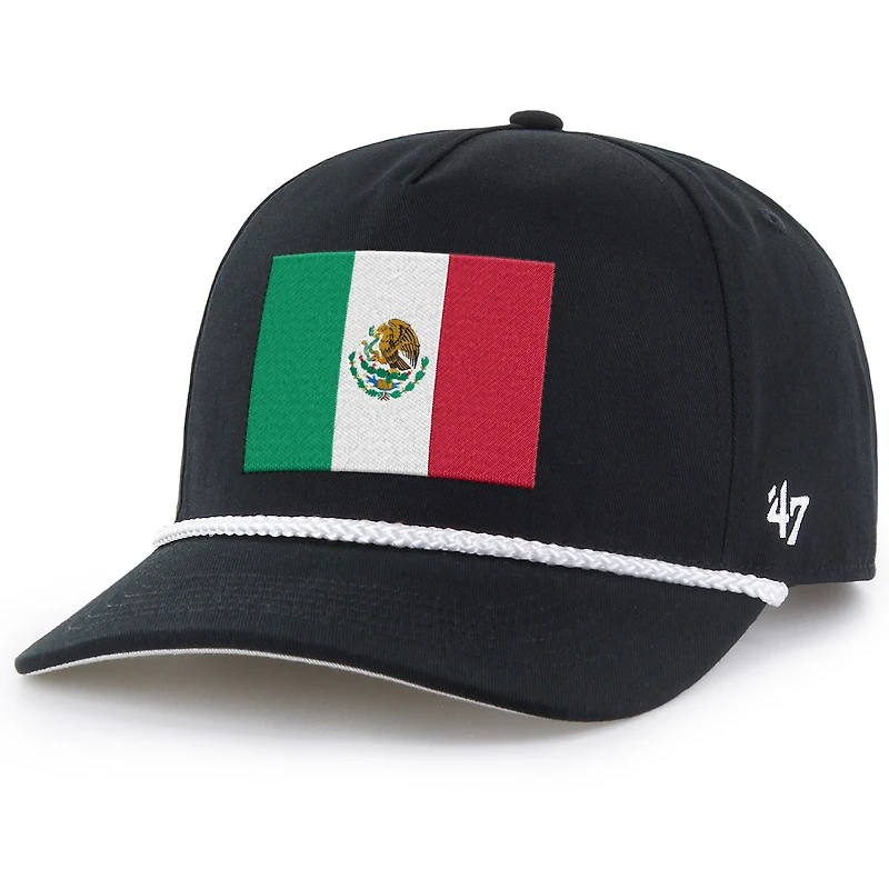 Men's '47 Black NASCAR Mexico City Race Event Hitch Rope Adjustable Hat