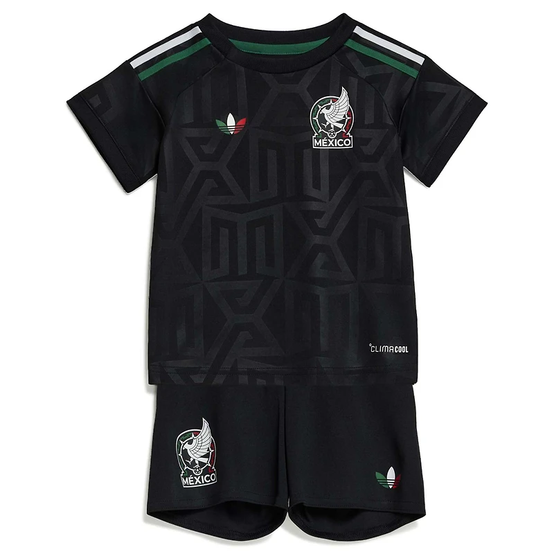 Infant adidas Black Mexico National Team Away 2026 Replica Mini Kit