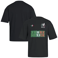 T-shirt adidas noir pour homme, troisième maillot de l'équipe nationale du Mexique 2026, avec crochet