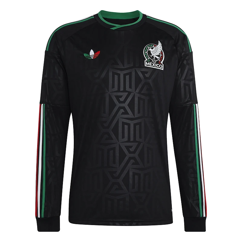 Men's adidas Green Mexico National Team 2026 Home Replica Long Sleeve Jersey