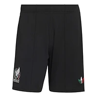 Short réplique adidas noir pour homme de l'équipe nationale du Mexique 2026, troisième maillot