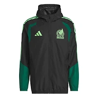 Men's adidas  Black Mexico National Team FIFA x World Cup 2026 Tiro All Weather Full-Zip Jacket