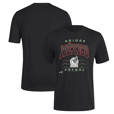 T-shirt Heritage adidas noir pour homme de l'équipe nationale du Mexique 2024/25