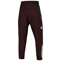 Pantalon d'entraînement adidas bordeaux pour homme de l'équipe nationale du Mexique 2024 AEROREADY