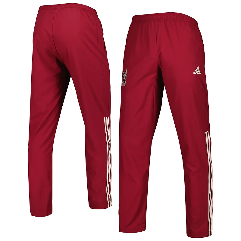 Men's adidas Burgundy Mexico National Team AEROREADY Pre-Match Pants
