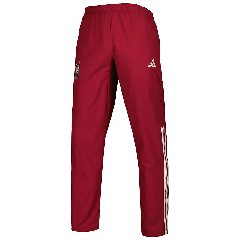 Men's adidas Burgundy Mexico National Team AEROREADY Pre-Match Pants