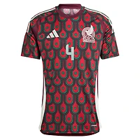 Maillot de joueur réplique à domicile l'équipe nationale du Mexique 2024 adidas Edson Alvarez bordeaux pour hommes