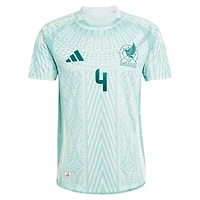 Maillot de joueur authentique extérieur l'équipe nationale du Mexique 2024 adidas Edson Alvarez vert pour homme