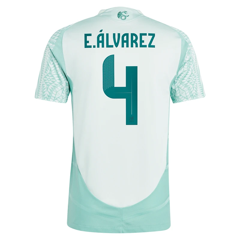 Maillot de joueur authentique extérieur l'équipe nationale du Mexique 2024 adidas Edson Alvarez vert pour homme