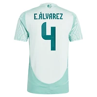 Maillot de joueur authentique extérieur l'équipe nationale du Mexique 2024 adidas Edson Alvarez vert pour homme
