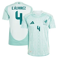 Maillot de joueur authentique extérieur l'équipe nationale du Mexique 2024 adidas Edson Alvarez vert pour homme