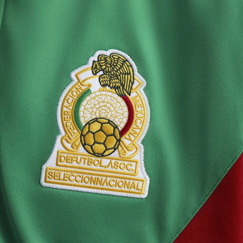 Veste de survêtement zippée adidas verte pour homme, édition spéciale équipe nationale du Mexique 1986.