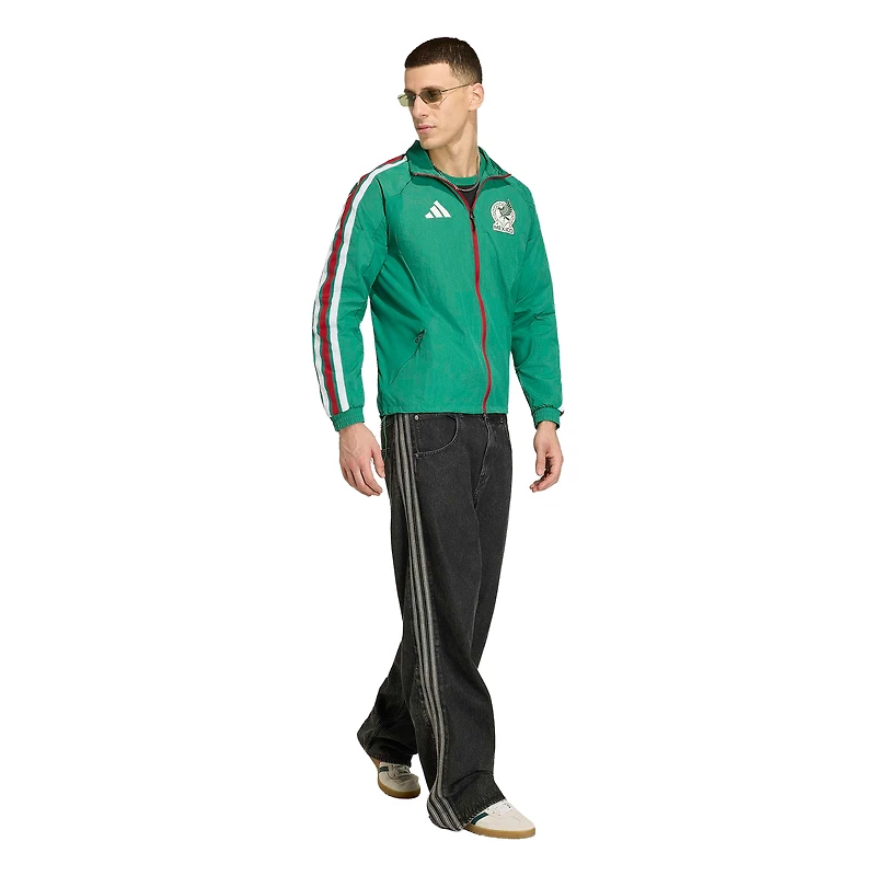 Men's adidas Green Mexico National Team 2026 Home Full-Zip Game Day Anthem Jacket