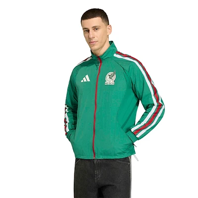 Men's adidas Green Mexico National Team 2026 Home Full-Zip Game Day Anthem Jacket