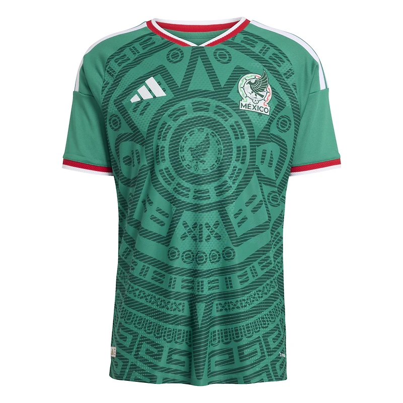Maillot domicile authentique adidas vert de l'équipe nationale du Mexique 2026 pour homme