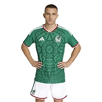 Maillot domicile authentique adidas vert de l'équipe nationale du Mexique 2026 pour homme