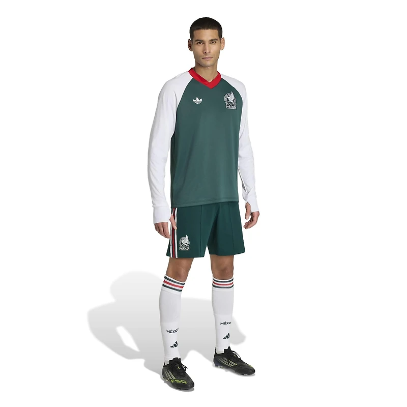 Men's adidas Green Mexico National Team 2026 Long Sleeve Pre-Match Top