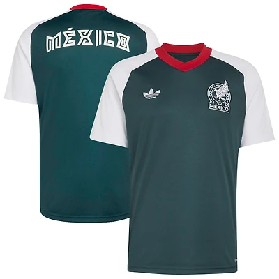 Maillot d'avant-match adidas vert pour homme de l'équipe nationale du Mexique 2026