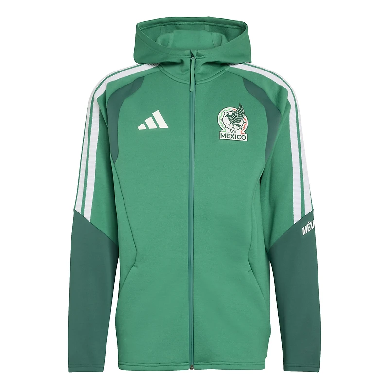 Men's adidas Green Mexico National Team 2026 Tiro Pro Full-Zip Hoodie