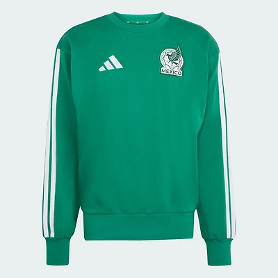 Sweat-shirt à col rond adidas vert de l'équipe nationale du Mexique pour homme