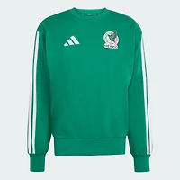 Sweat-shirt à col rond adidas vert de l'équipe nationale du Mexique pour homme