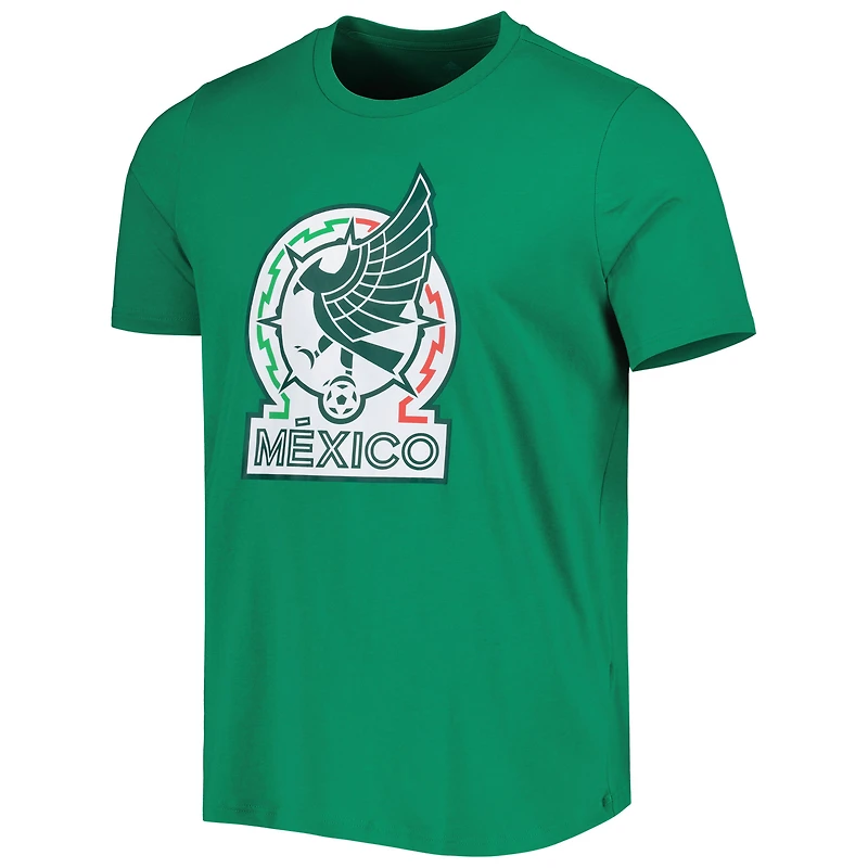 T-shirt graphique ADN de l'équipe nationale du Mexique adidas vert pour homme