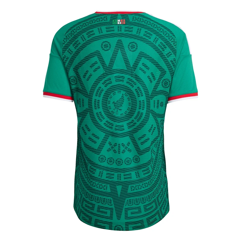 Maillot domicile authentique adidas vert de l'équipe nationale du Mexique pour homme, FIFA x Coupe Monde 2026