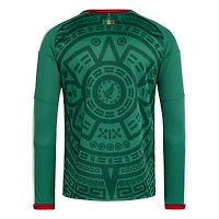 Maillot domicile réplique à manches longues adidas vert de l'équipe nationale du Mexique pour la Coupe Monde FIFA 2026