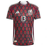 Maillot de joueur authentique adidas Guillermo Ochoa bordeaux équipe nationale du Mexique 2024 domicile pour homme