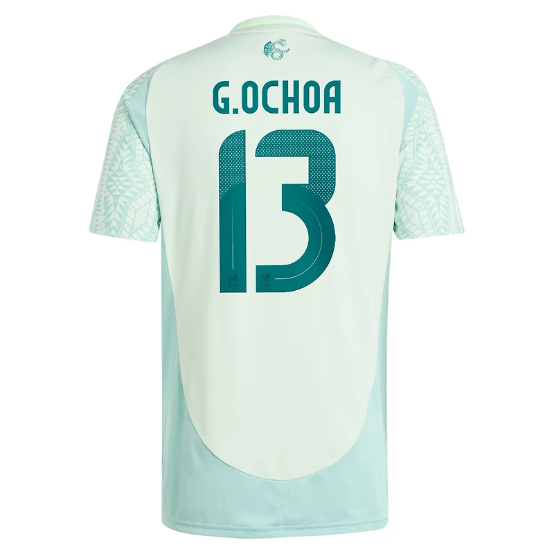 Maillot de joueur réplique extérieur l'équipe nationale du Mexique 2024 adidas Guillermo Ochoa vert pour hommes