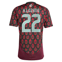 Maillot de joueur réplique domicile l'équipe nationale du Mexique 2024 adidas Hirving Lozano bordeaux pour homme