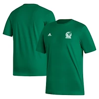 T-shirt adidas Kelly Green avec écusson de l'équipe nationale du Mexique pour hommes