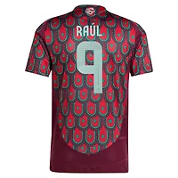 Men's adidas Raul Jimenez Burgundy Mexico National Team 2024 Home Authentic Player Jersey