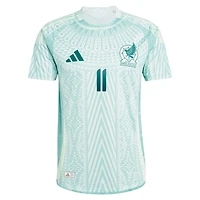 Maillot de joueur authentique extérieur l'équipe nationale du Mexique 2024 adidas Santiago Giménez vert pour homme