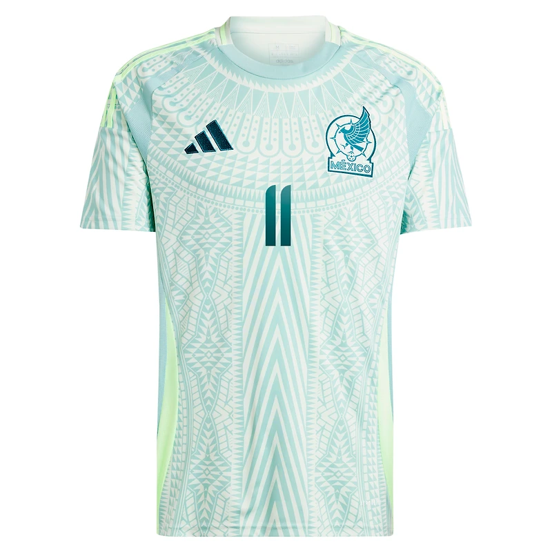 Maillot de joueur réplique extérieur l'équipe nationale du Mexique 2024 adidas Santiago Giménez vert pour homme