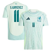 Maillot de joueur réplique extérieur l'équipe nationale du Mexique 2024 adidas Santiago Giménez vert pour homme