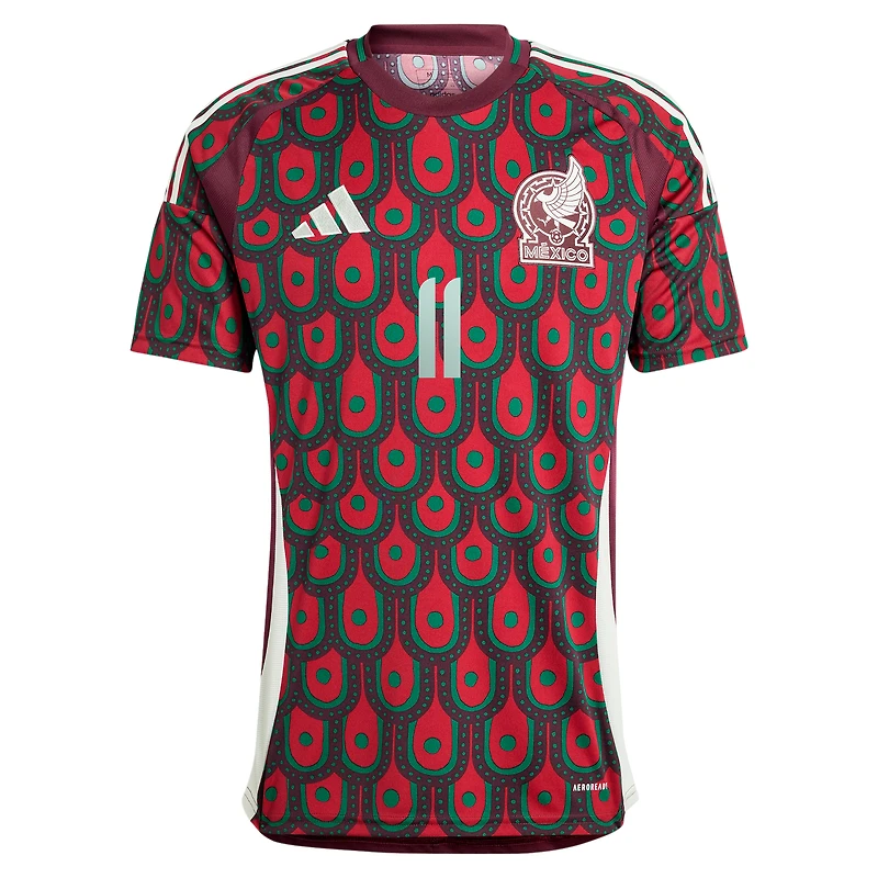 Maillot de joueur réplique domicile l'équipe nationale du Mexique 2024 adidas Santiago Giménez vert pour homme