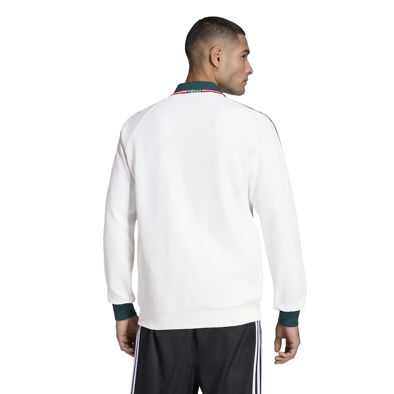 Men's adidas White Mexico National Team 2026 Away Full-Zip Anthem Jacket
