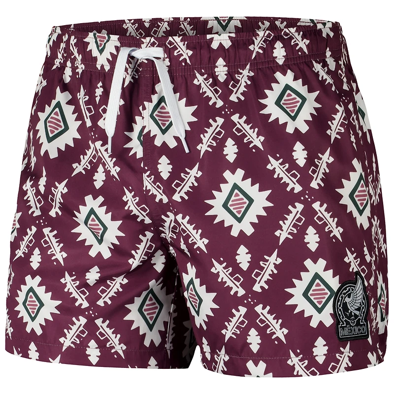 Short de loisirs sublimé bordeaux l'équipe nationale du Mexique pour hommes