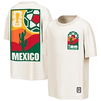 T-shirt oversize Outerstuff Cream Mexico Post Card pour homme