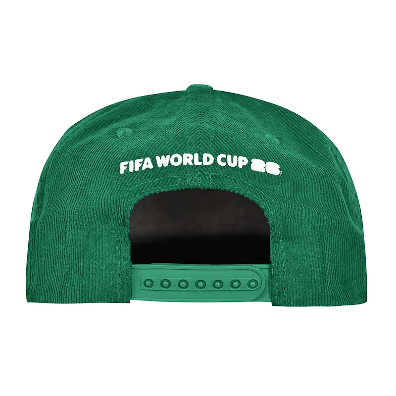 Men's Outerstuff  Green Mexico National Team FIFA World Cup 2026 Corduroy Snapback Hat