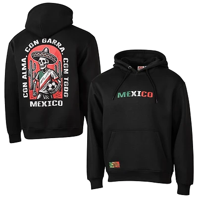 Sweat à capuche Fiesta noir de l'équipe nationale Suède-Mexique pour homme, design sportif