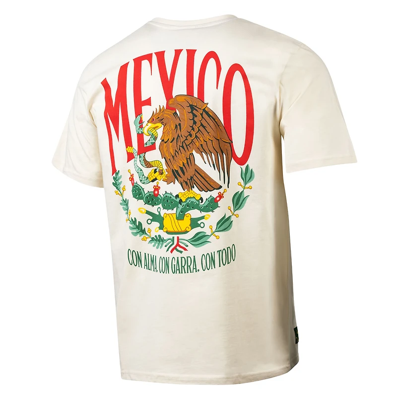 T-shirt homme Sport Design Suède Crème Mexique Équipe nationale Aigle d'or