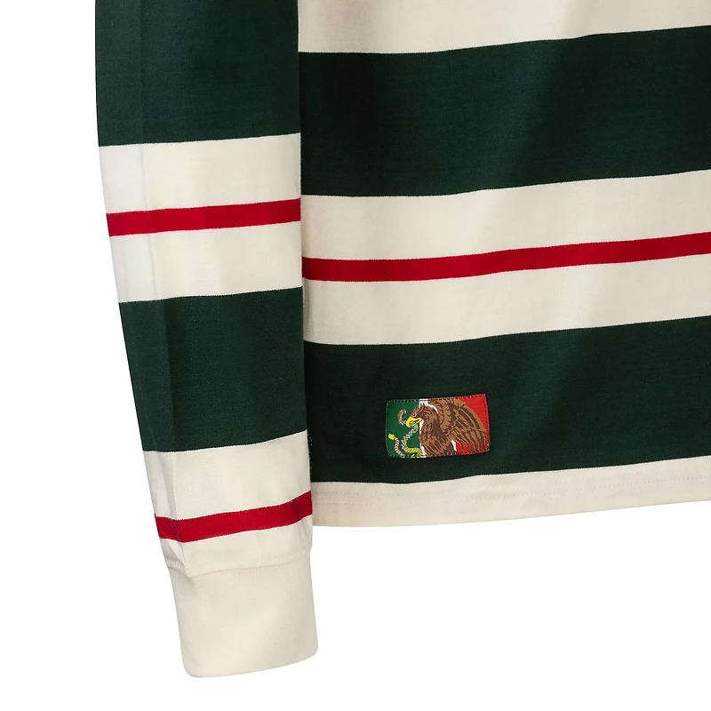 Men's Sport Design Sweden  Forest Green Mexico National Team Golden Eagle Rugger Sweatshirt
