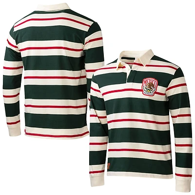 Men's Sport Design Sweden Forest Green Mexico National Team Golden Eagle Rugger Sweatshirt